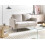 Beliani Sofa 2 Seater BREDA Fabric Light Beige 2