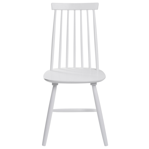 Beliani Set of 2 Dining Chairs BURBANK Wood White 2