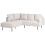 Beliani Corner Sofa 4 Seater BREDA Fabric Light Beige Right Hand 4