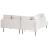 Beliani Corner Sofa 4 Seater BREDA Fabric Light Beige Right Hand 5