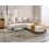 Beliani Corner Sofa 4 Seater BREDA Fabric Light Beige Left Hand 3