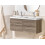 Beliani Wall Mounted Double Basin Vanity Unit VIEDMA Taupe 2