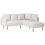 Beliani Corner Sofa 4 Seater BREDA Fabric Light Beige Left Hand 4