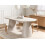 Beliani Dining Table LUMAN Travertine Effect 220 cm 95 cm 2