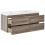 Beliani Wall Mounted Double Basin Vanity Unit VIEDMA Taupe 4