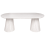 Beliani Dining Table LUMAN Travertine Effect 220 cm 95 cm 4