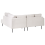 Beliani Corner Sofa 4 Seater BREDA Fabric Light Beige Left Hand 5