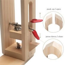 1 Pc Wood Leather DIY Stitching DIY Leather Goods Rack Without Pre Wrapped Leather Clamp DIY Hand Sewing Tools