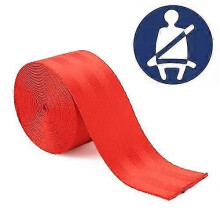 (Red) Modyfikowany poliestrowy pas bezpieczeństwa, pas bezpieczeństwa wyścigowy, długość: 3,6 m