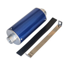 (blue) 28 mm zacisk rury wydechowej motocykla, tłumik, rura wydechowa, Escape Moto 110 125/150 cm3, Pit Pro Quad Bike, Dirt ATV