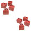 Christmas Gift Boxes Apple Packaging for Party Use 24Pcs Red Candy Holders 2