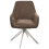 Beliani Set of 2 Dining Chairs JODAR Fabric Brown 5
