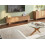 Beliani TV Stand DELORAINE Light Brown 2