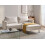 Beliani Corner Sofa 2 Seater BREDA Fabric Light Beige Left Hand 2