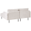 Beliani Corner Sofa 2 Seater BREDA Fabric Light Beige Left Hand 5