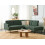 Beliani Corner Sofa BREDA Fabric Dark Green Left Hand 2