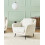Beliani Armchair EIBY Chenille White 2