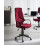 Beliani Office Chair DELIGHT Burgundy 2