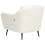 Beliani Armchair EIBY Chenille White 5