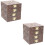Locked Bangle Box for Storage Use Wooden Beaded Design 8Pcs 2