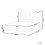 Beliani Bed Boucle CRESSAT 140 x 200 cm (EU Double) Off-White 3