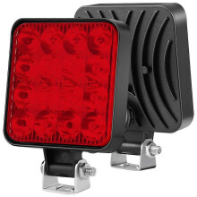 (Red) 48W 16LED pracovné svetlo Pod osvetlenie nákladného vozidla Terénne traktor 12V Náhradné diely pre svetlo do auta Prachotesné