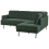 Beliani Corner Sofa BREDA Fabric Dark Green Left Hand 4