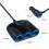 3-Way Car Lighter & USB Charger 12-24V 8