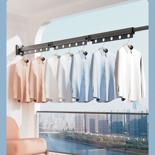 Retractable Clothes Drying Rack Clothes Drying Rack Foldable Retractable Wall Mounted Space Saver Clothes Hanger Rack,B 1