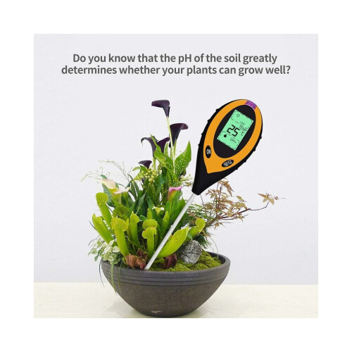 High Accuracy Soil Tester, Digital Ph Meter with 2024 Soil Sensor Detection Technology, Backlit LCD Display with 2