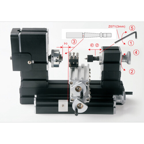 Z044MT Metal 2 Position Tool Post Lathe Tool Rest Bracket Metal Rotating Lathe Accessory 1