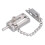 Reinforced locking system for increased door security, chain security lock with anti-theft device, robust lock in 2