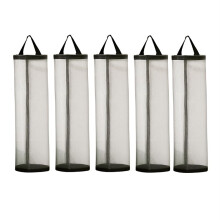 Saco de Lixo de Parede para Pendurar Na Cozinha Visual Storage Magic no-Punch Pull-Out Saco de Plástico para Armazenamento Preto + Cinza