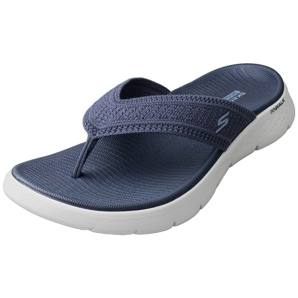 Skechers (5) Go Walk Flex Womens Walking Sandals In Navy White