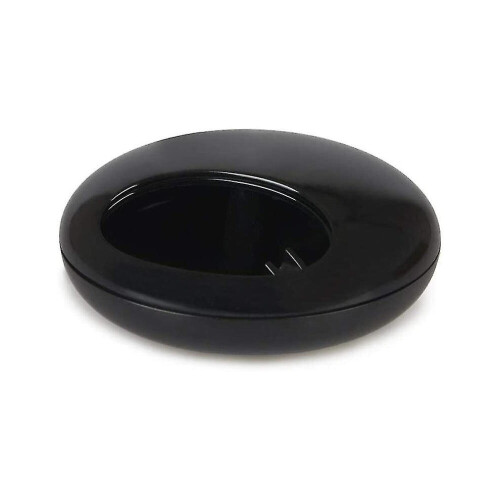 Scrumieră Pebble cu capac (neagră) 1