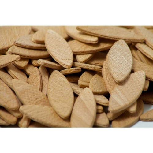 Flat strips for wood assembly, expanded with water-based glues for maximum joint strength, beech dowels 2