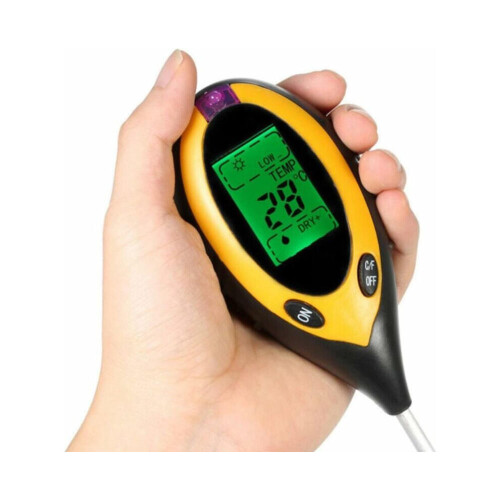 High Accuracy Soil Tester, Digital Ph Meter with 2024 Soil Sensor Detection Technology, Backlit LCD Display with 1