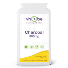 Activated Charcoal Capsules 300mg - 120 High-Potency Vegan Capsules for Digestive Support, Gas Relief, and Detox | Natural Cleanse Supplement | UK