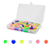 Bojueshaw 108pcs Colorful Bike Spoke Beads,Plastic Clip-on Wheel Decorations,Spoke Accessories for Kids Children Bikes(Multicolor)