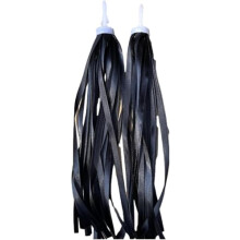 Bicycle Handlebar Streamers, Rainbow Tassels, for Bike Accessories for Scooter Tassels, Black