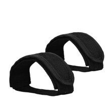 1 Pair Bike Pedal Straps,Black Anti-Slip Pedal Toe Cycle Clips Straps,Support Children’s Feet Cycle Adjustable Secure Fit Foot Fixie Self-Adhesive