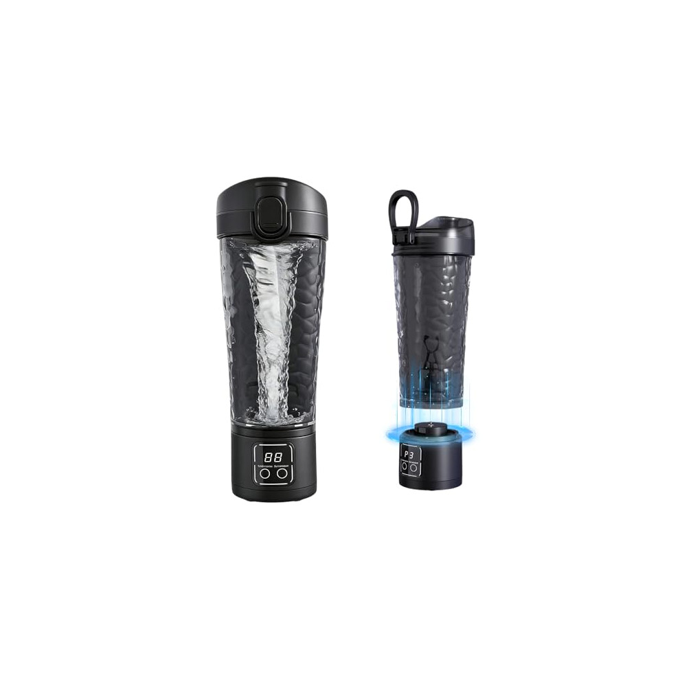 Rppiup Electric Protein Shaker Bottle, 700Ml/24Oz Usb Rechargeable Protein Shaker, 15S Clump-Free Shaker For Protein Shakes, Electric Blender Bottle