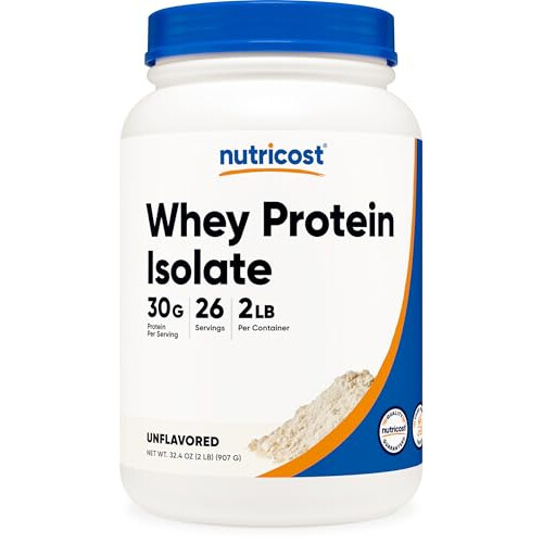 Nutricost Whey Protein Isolat (Unaromatisiert) 2LBS