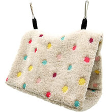N-D Parrot Hammock Hanging Cave Cage Bird Nest Pet Bird Nest Winter Nest House or Cage Toy Plush Bird House for Small Animals Hanging House Bed Swing