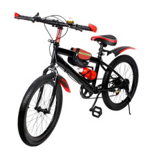 Pinuox Kids Mountain Bike 20 Inch for Boys & Girls, 7 Speed Height Adjustable Bike with Kettle Holder, Storage Bag, Compass Bell, Children Bicycle