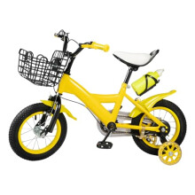 Steeviuzj 12 Inch Kids Bike for 2-4 Years Children, Height Adjustable Beginner Bike with Stabilisers & Bell, Children Bicycle aus Carbon Steel with