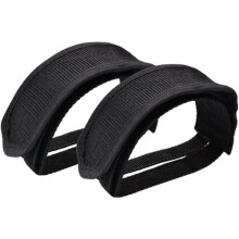 2 Pcs Black Beam Strap Pedal Straps Cycling Kids Bike Foot Pedal Straps Toe Clips Straps Tape for Fixed Gear Bike Pedals and Cleats Parts
