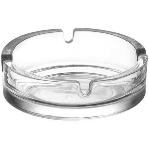 Stor askkopp i glas. Stapelbar cigarettlåda. (Set om 2) 1