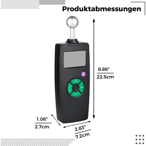High Frequency Detection Technology, Programmable Alarm with Detection Depth up to 40mm, Non-Contact Humidity Sensor with 1