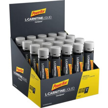 Power Barr L-Carnitine Liquid Ampoules 20x25ml - Food supplement with 1000 mg L-carnitine and Vitamin B6